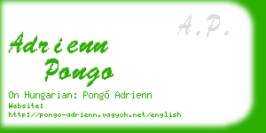 adrienn pongo business card